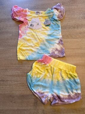 Lola and the boys size 2T tie die unicorn set NWT